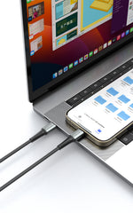 كيبل من 90 بيرسنت Voltix90 Core مضفّر من USB-C إلى USB-C بطول 2 متر
