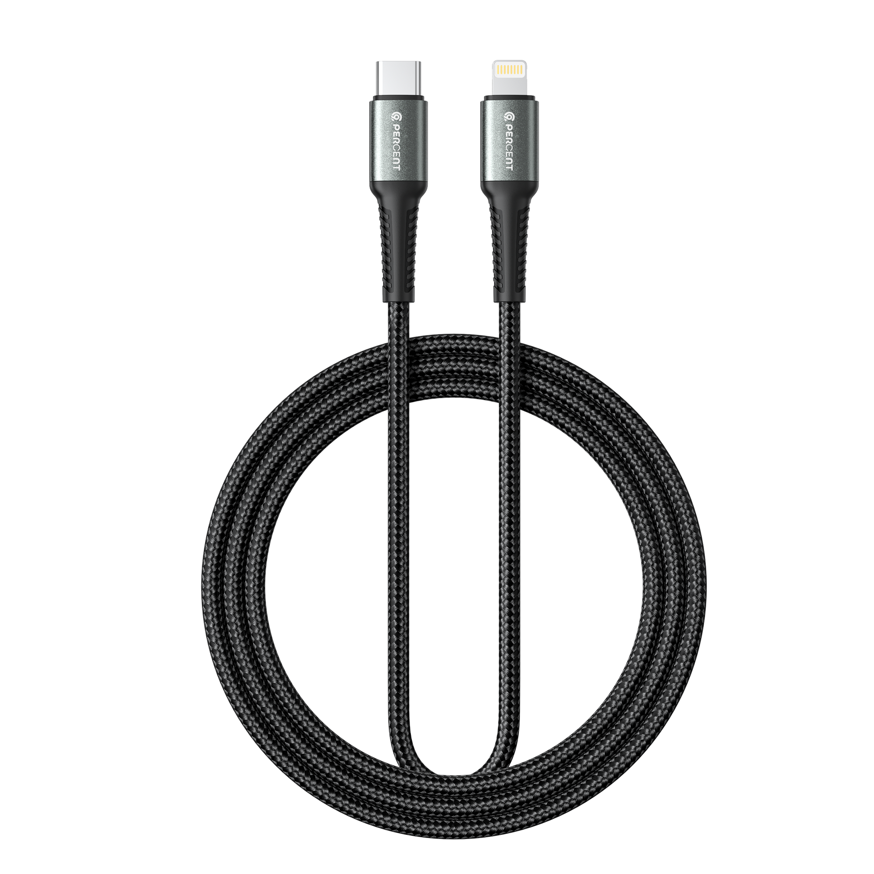 كيبل من 90 بيرسنت Voltix90 Core مضفّر من USB-C إلى Lightning بطول 2 متر