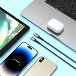 كيبل من 90 بيرسنت Voltix90 Core مضفّر من USB-C إلى Lightning بطول 2 متر