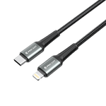 كيبل من 90 بيرسنت Voltix90 Core مضفّر من USB-C إلى Lightning بطول 2 متر