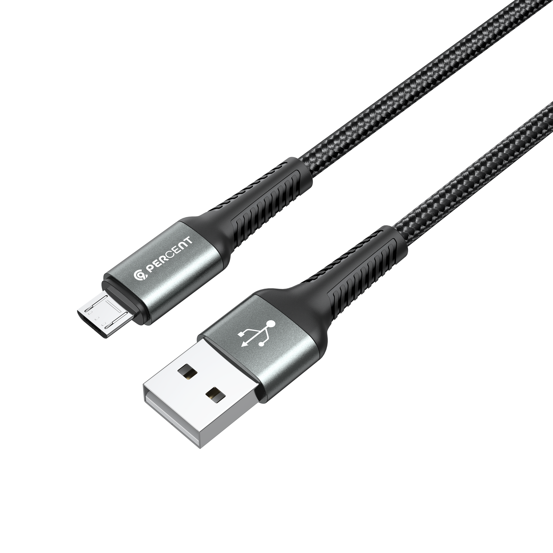 كيبل من 90 بيرسنت Voltix90 Core مضفّر من USB-A إلى Micro USB بطول 2 متر
