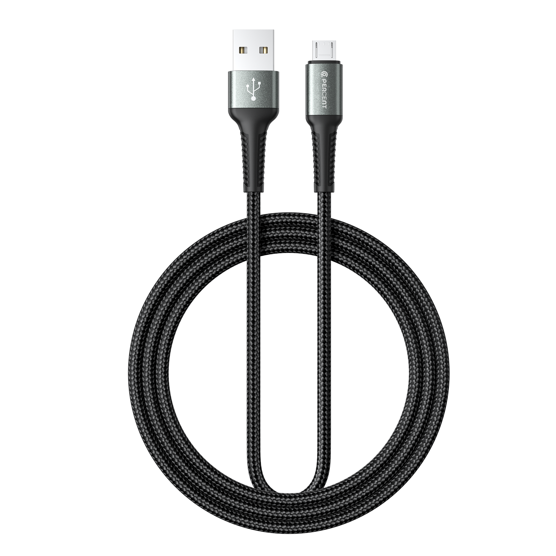 كيبل من 90 بيرسنت Voltix90 Core مضفّر من USB-A إلى Micro USB بطول 2 متر