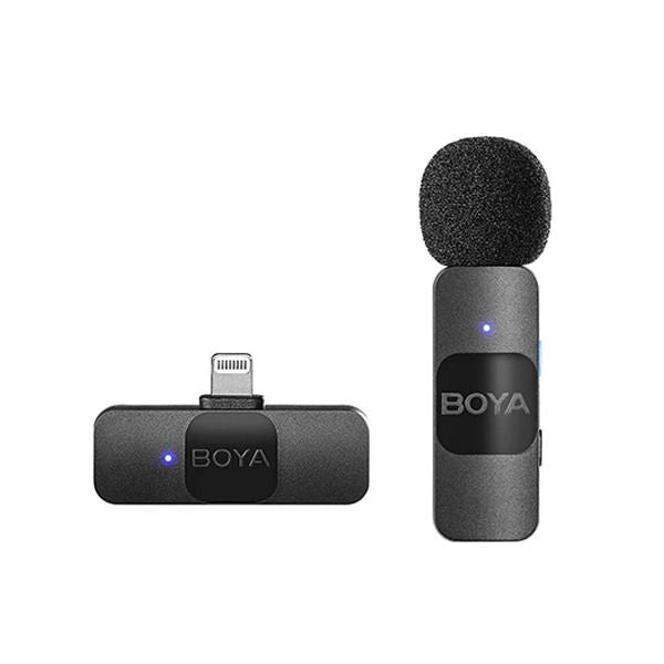 نظام ميكروفون لاسلكي Boya Ultra Compact 2.4 جيجا هرتز متوافق مع أجهزة IOS (BY-V1)