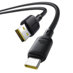 كبيل Baseus Silky للشحن السريع USB-A إلى USB-C بطول 2 متر | أسود 