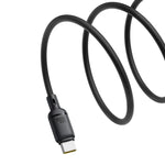 كبيل Baseus Silky للشحن السريع USB-A إلى USB-C بطول 2 متر | أسود 