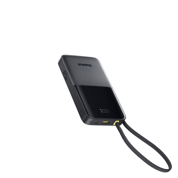 Baseus EnerFill FC51 Bipow2 Pro Digital Display Power Bank with Built-in Cable 10000mAh 22.5W | Cosmic Black