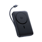 Baseus PicoGo AM61 Qi2.2 Magnetic Power Bank with Built-in Cable 10000mAh 45W | Cosmic Black