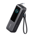 Anker Laptop Power Bank 25K 165W  Built-In and Retractable Cables | Black