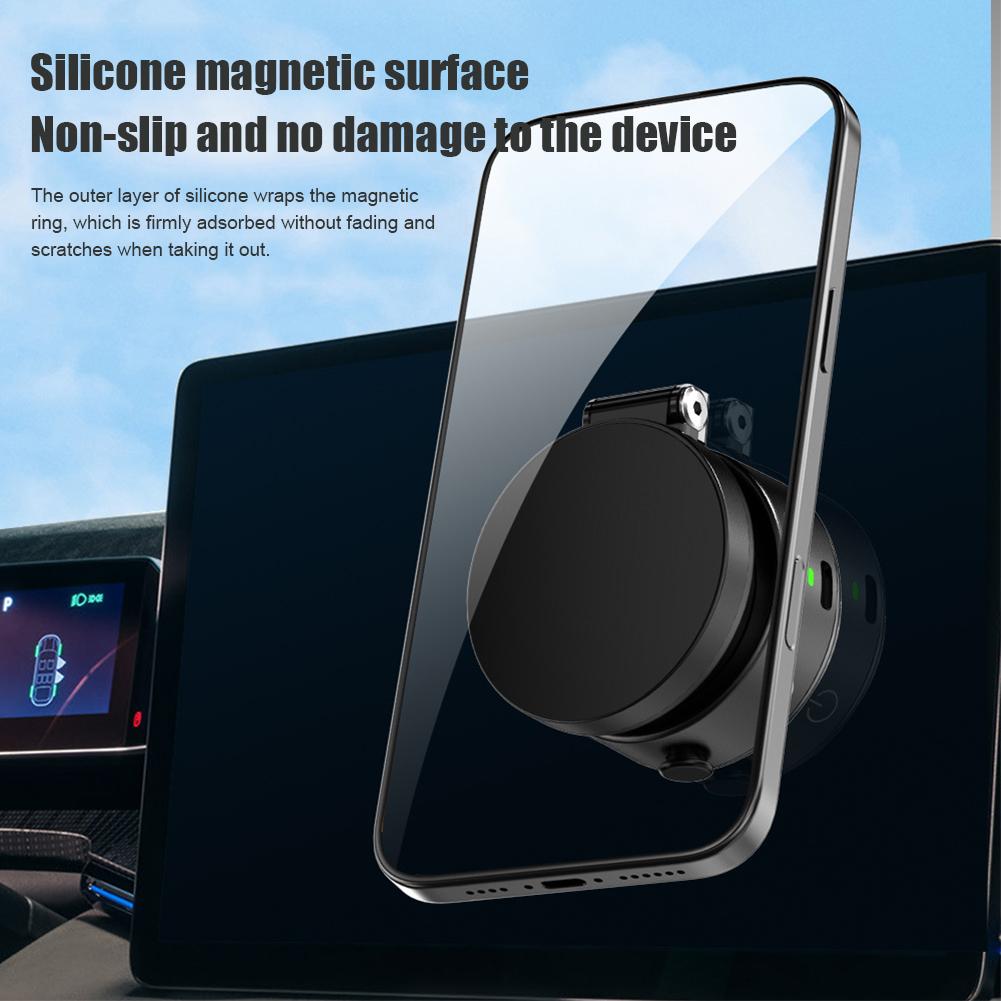 Automobile Holder Vacuum Wireless Charging Magnetic Attraction Design