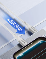 كيبل Aslitec GRAPHENEX  للشحن السريع ونقل البيانات بقدرة 240 واط – USB-C إلى USB-C