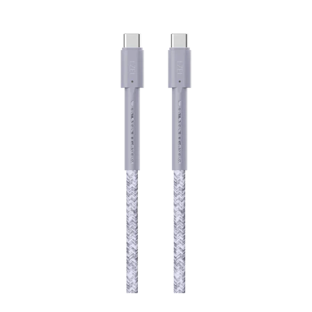  كيبل LZEL USB-C إلى USB-C 2.0 – 1 متر | شحن سريع PD 240 واط (48V/5A)، نقل بيانات 480Mbps، مقاوم للانحناء 150,000+، غلاف TPE مضفر متين | أخضر