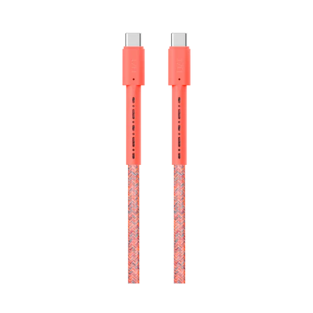 كيبل LZEL USB-C إلى USB-C 2.0 – 2 متر | شحن سريع PD 240 واط (48V/5A)، نقل بيانات 480Mbps، مقاوم للانحناء 150,000+، غلاف TPE مضفر متين | أخضر