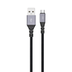 كيبل Celceris Powerline M من ليزل مضفر قماشي USB-A إلى Micro | أسود