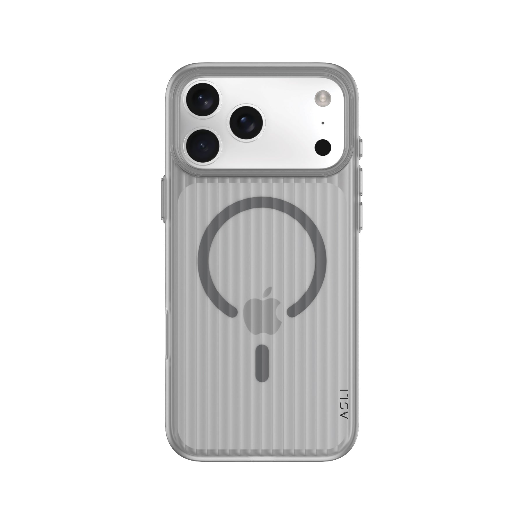 كڤر حماية ASLI Corrugated Mag Wave Refined المتوافق مع MagSafe لهاتف iPhone 17 Pro Max مع حماية مُعزّزة للكاميرا.