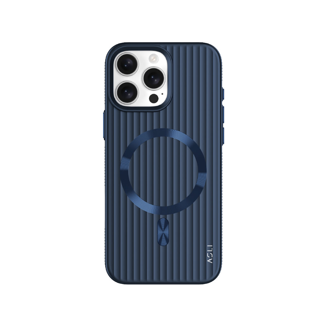 ASLI Corrugared Ridge Premium Metalic Case With Enhanced Camera Protection Case For iPhone 16 Pro Max
