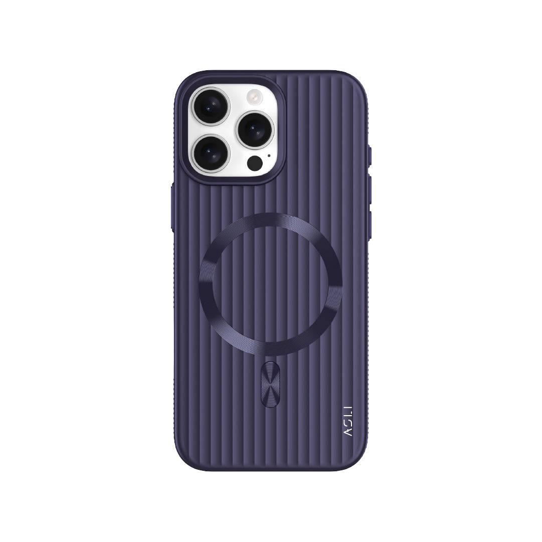 ASLI Corrugared Ridge Premium Metalic Case With Enhanced Camera Protection Case For iPhone 16 Pro Max
