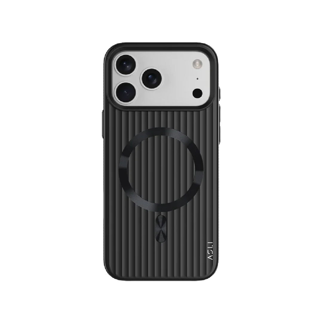 ASLI Corrugared Ridge Premium Metalic Case With Enhanced Camera Protection Case For iPhone 17 Pro Max
