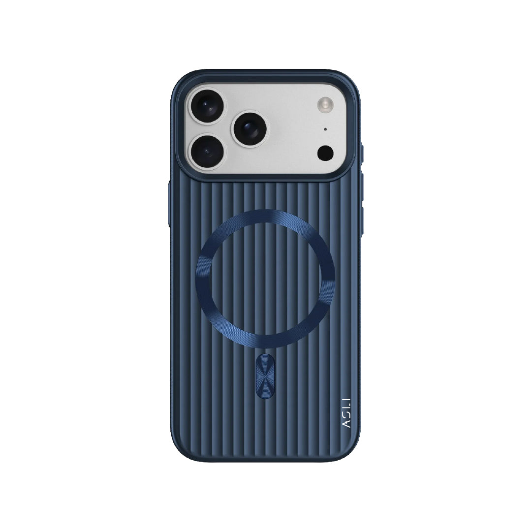 ASLI Corrugared Ridge Premium Metalic Case With Enhanced Camera Protection Case For iPhone 17 Pro Max