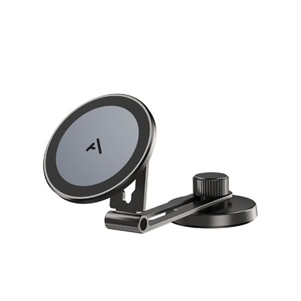 حامل للهاتف من أسلي جلوبال للسيارة مغناطيسي | فضي