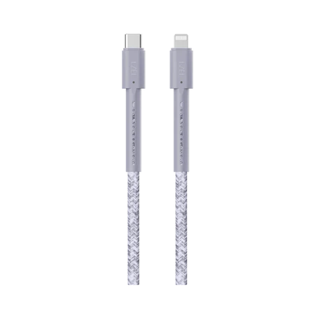 كيبل LZEL MFi USB-C إلى Lightning – 1 متر | شحن سريع PD 60 واط، نقل بيانات 480Mbps، مقاوم للانحناء 150,000+، غلاف TPE مضفر متين | أخضر