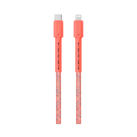 كيبل LZEL MFi USB-C إلى Lightning – 1 متر | شحن سريع PD 60 واط، نقل بيانات 480Mbps، مقاوم للانحناء 150,000+، غلاف TPE مضفر متين | أخضر