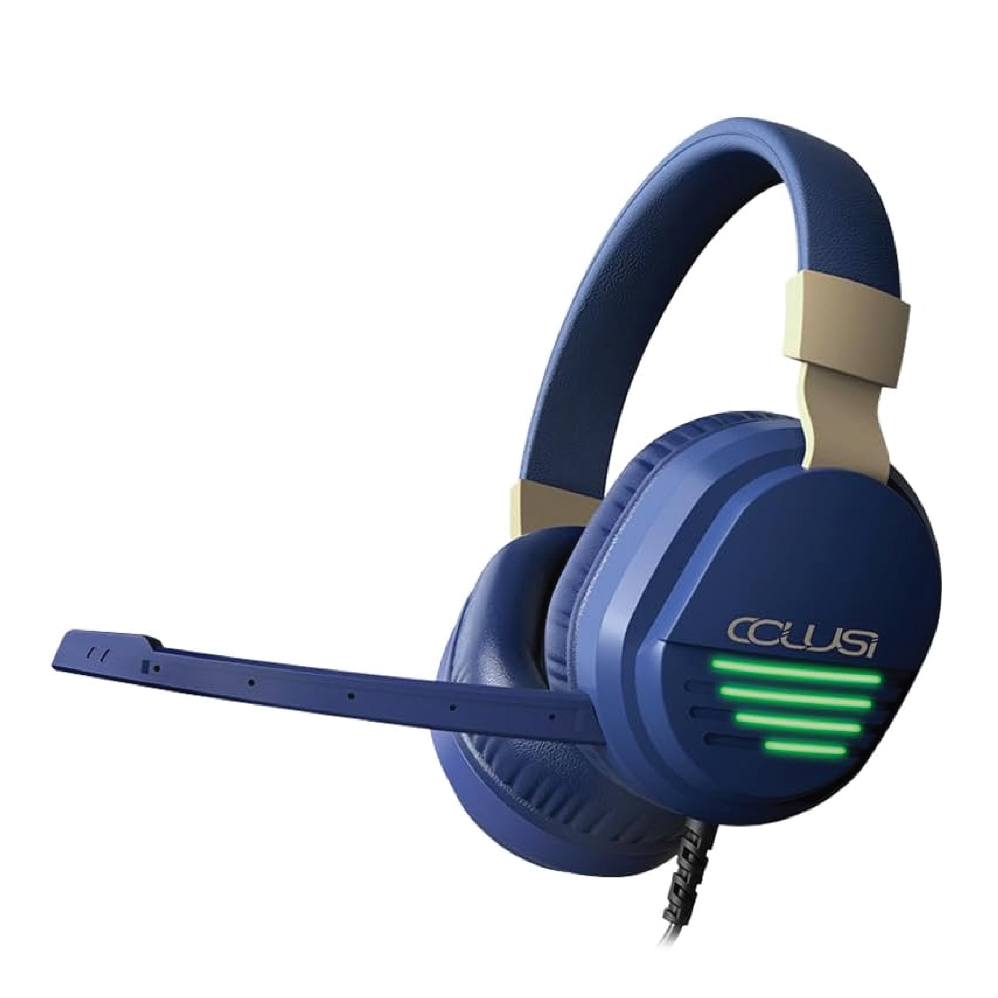 Colusi Gaming Stereo 3.5+USB Headphone RGB Light |Blue