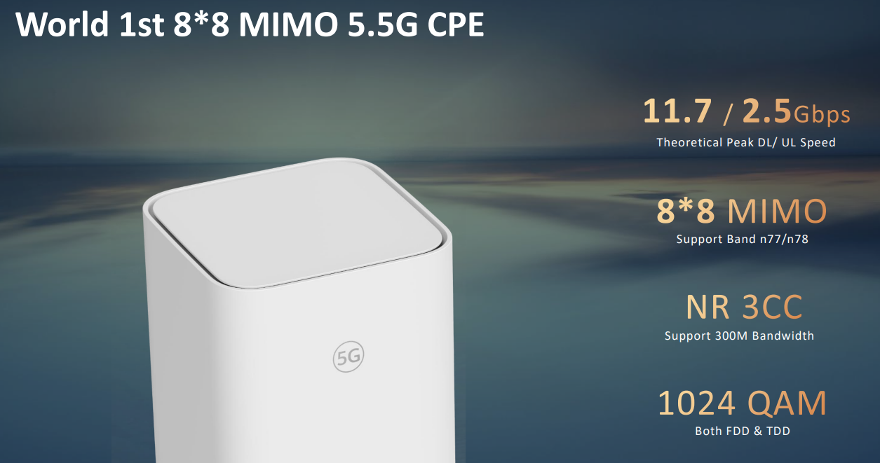 راوتر Ooredoo 5G H165-383 WiFi 7 CPE PRO 6 من HUWAEI | أبيض