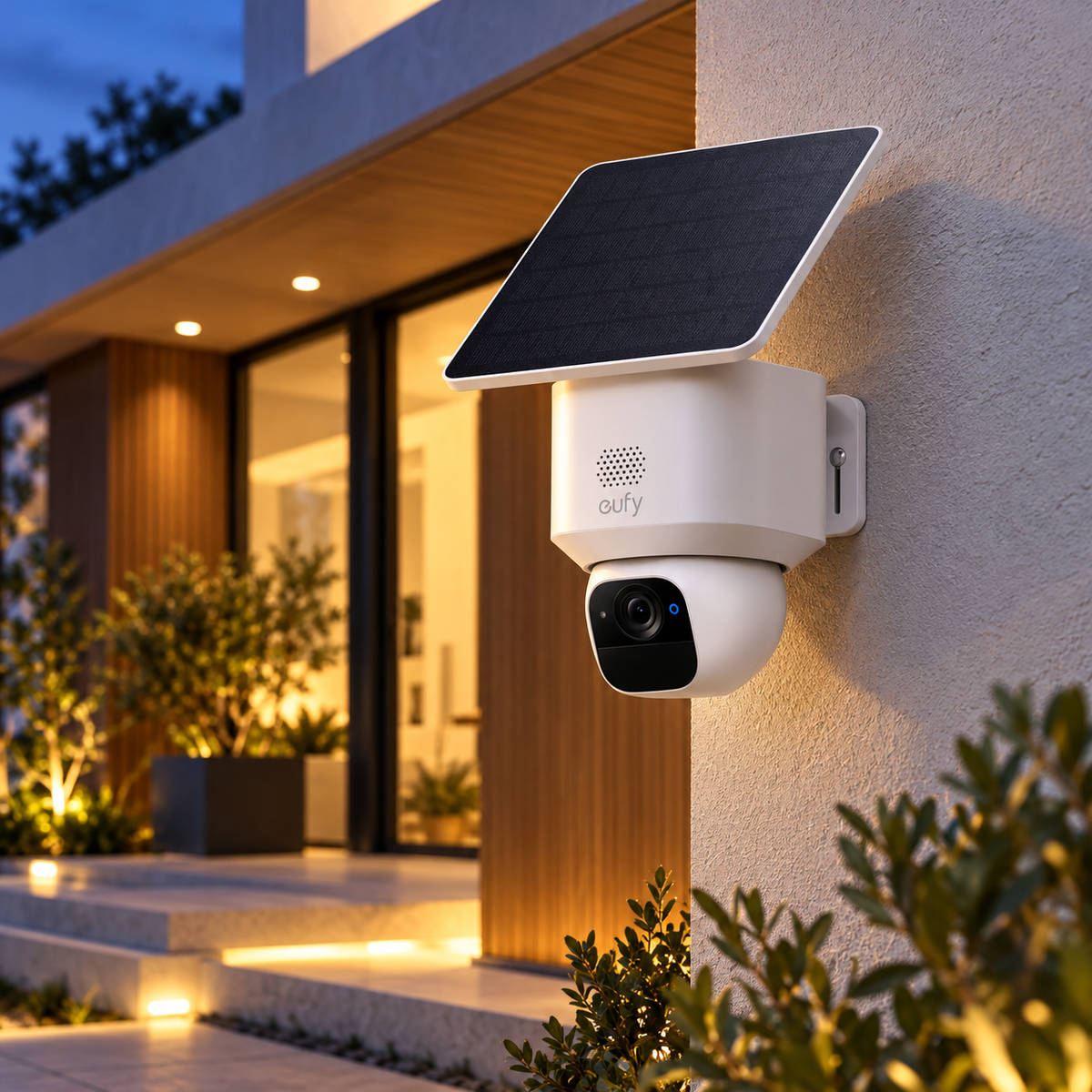 Eufy SoloCam E30 Outdoor Security Camera 2K with AI Motion Detection, Solar Charging & Two-Way Audio | White