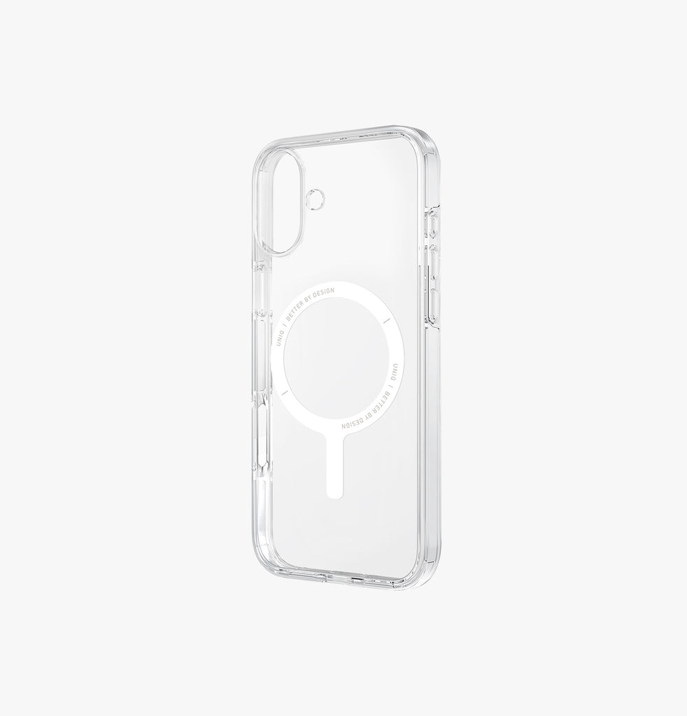 Uniq iPhone 16 Hybrid Clario MagSafe Case Lucent | Clear