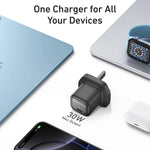 Anker Zolo Charger 30W, PD 3.0 With USB-C to USB-C Cable | Black