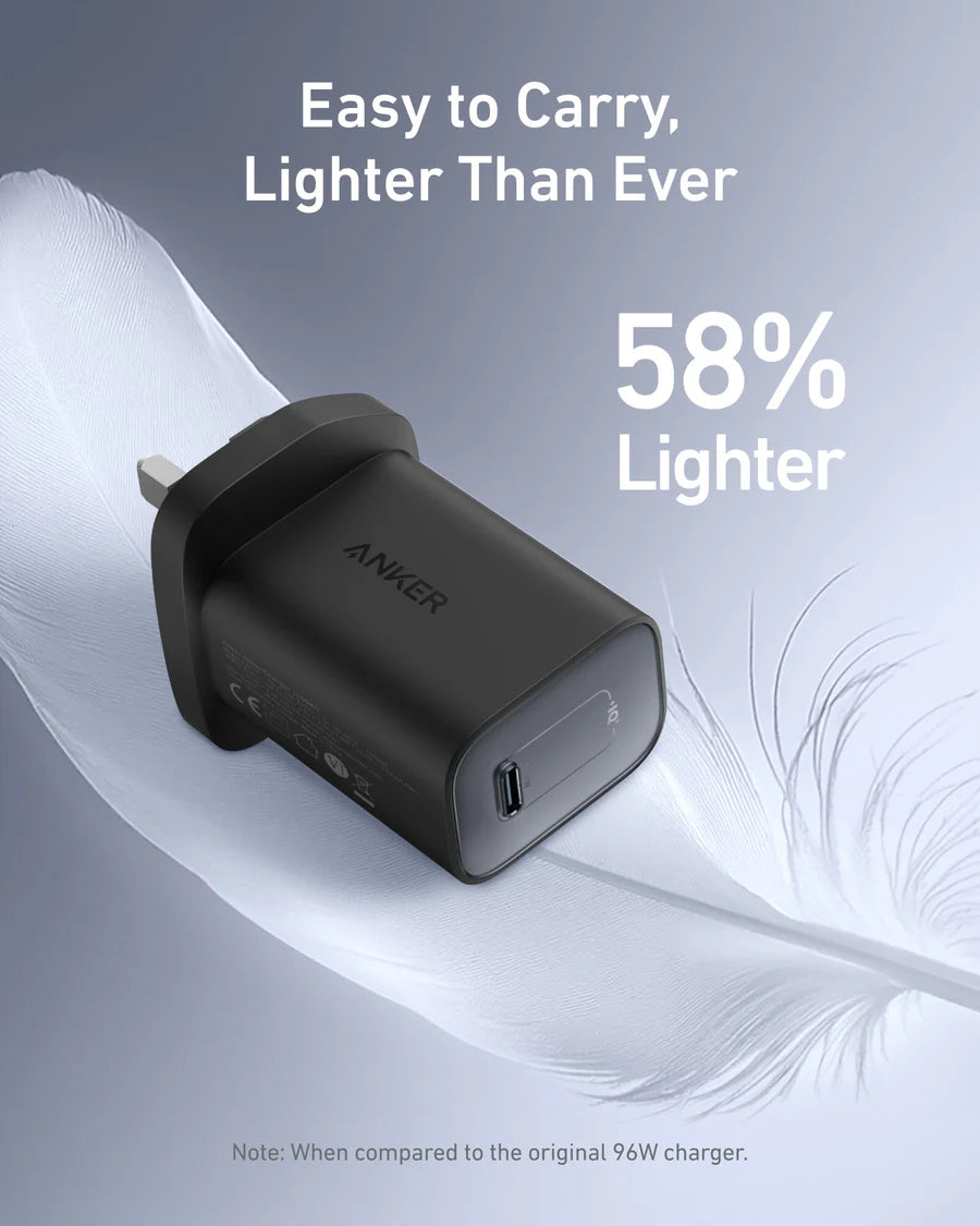 Anker Nano Charger 100W with 1.8m,6ft USB-C Cable | Black