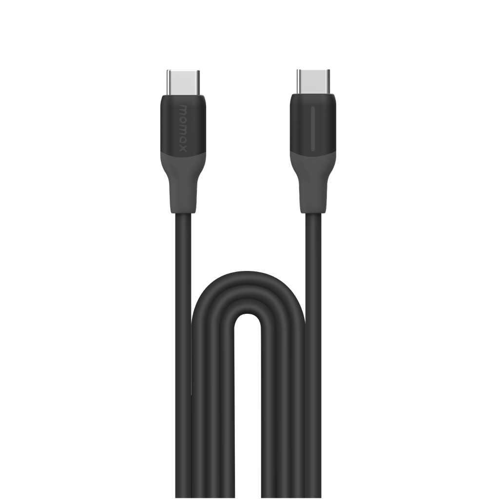  1-Link Flow CC X كيبل موماكس 60 واط USB-C مقاس  1.2 متر | أسود
