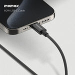 Momax Elite 60W USB-C Fast Charging Cable 0.5M | Black