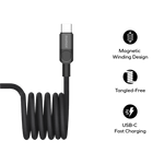 Momax Mag.link 240W USB-C to USB-C Magnetic Cable | Black