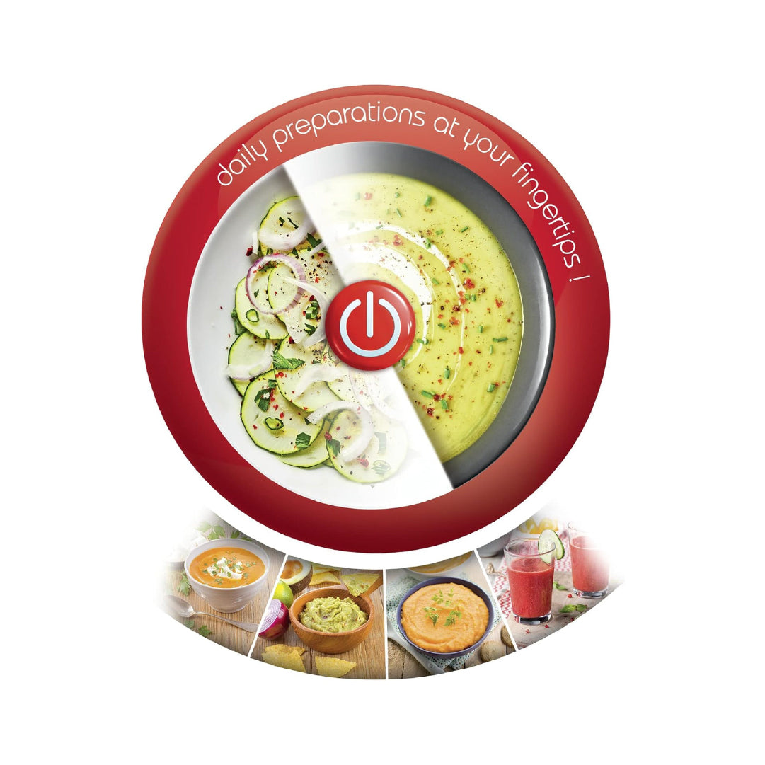 Moulinex Easychef DD4511 Hand Blender, 450 W, 2 Speed Levels, Zelkrom Blades