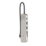 محوّل Momax OneLink متعدد الوظائف 8 في 1 بمنفذ USB-C | تيتانيوم