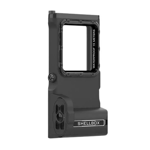 ShellBox Professional Diving WaterProof Case For iPhone 14 Pro & 15 Pro Black