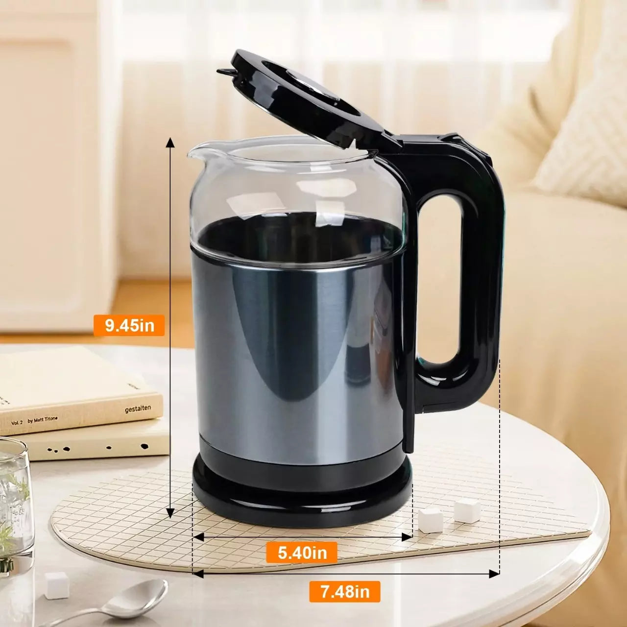 Sumo Sm-924 Glass Electric Kettle 1.8L