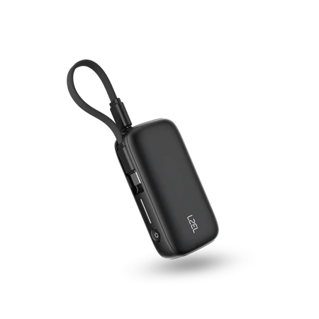 LZEL PrimeBrio Neo 5K Mini Power Bank 22.5W – 5000mAh, Detachable Type-C Cable