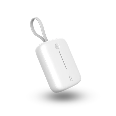 LZEL PrimeBrio Neo 10K Mini Power Bank 22.5W – 10000mAh, Detachable Type-C Cable