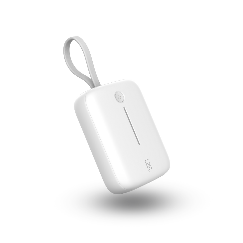 LZEL PrimeBrio Neo 10K Mini Power Bank 22.5W – 10000mAh, Detachable Type-C Cable