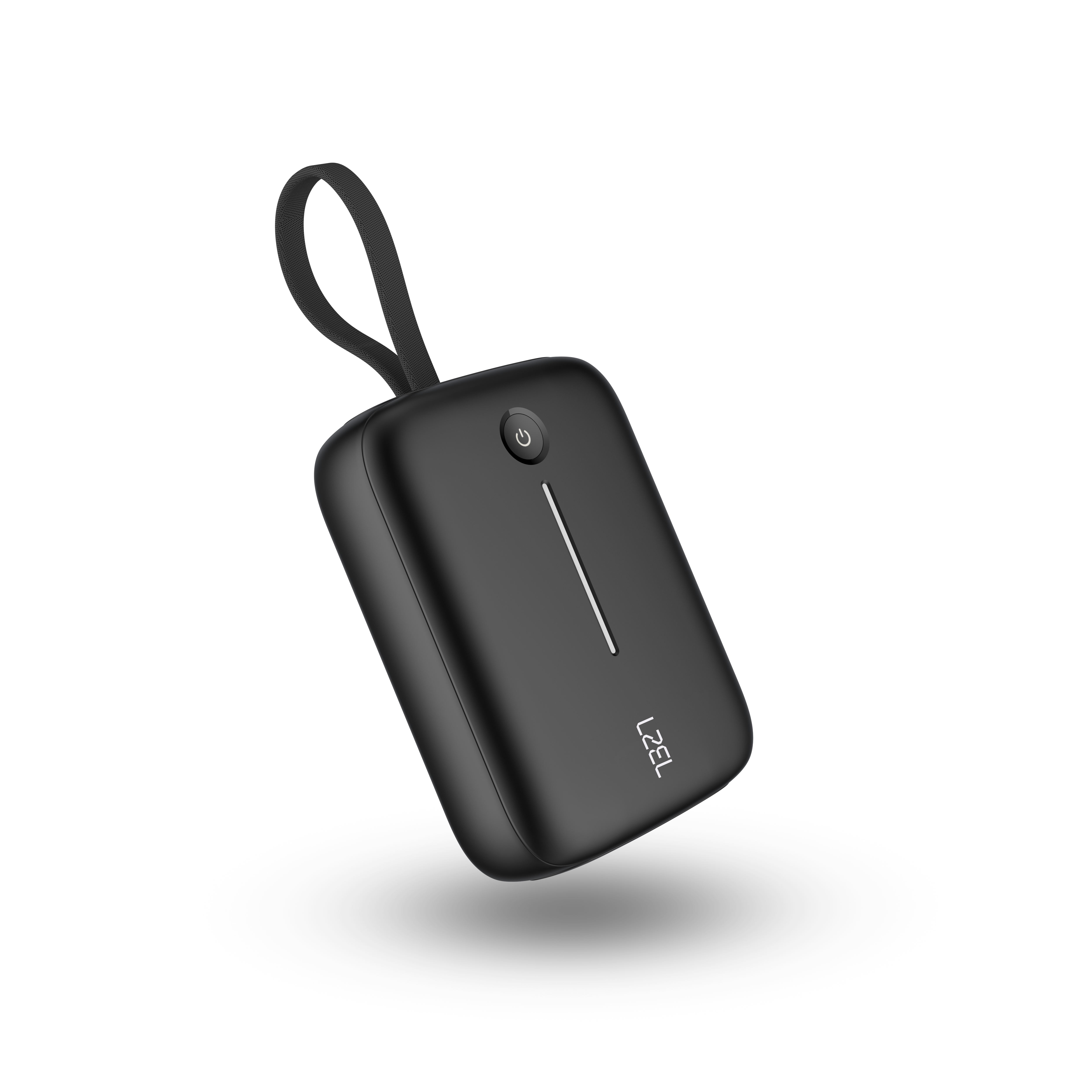 LZEL PrimeBrio Neo 10K Mini Power Bank 22.5W – 10000mAh, Detachable Type-C Cable | Black
