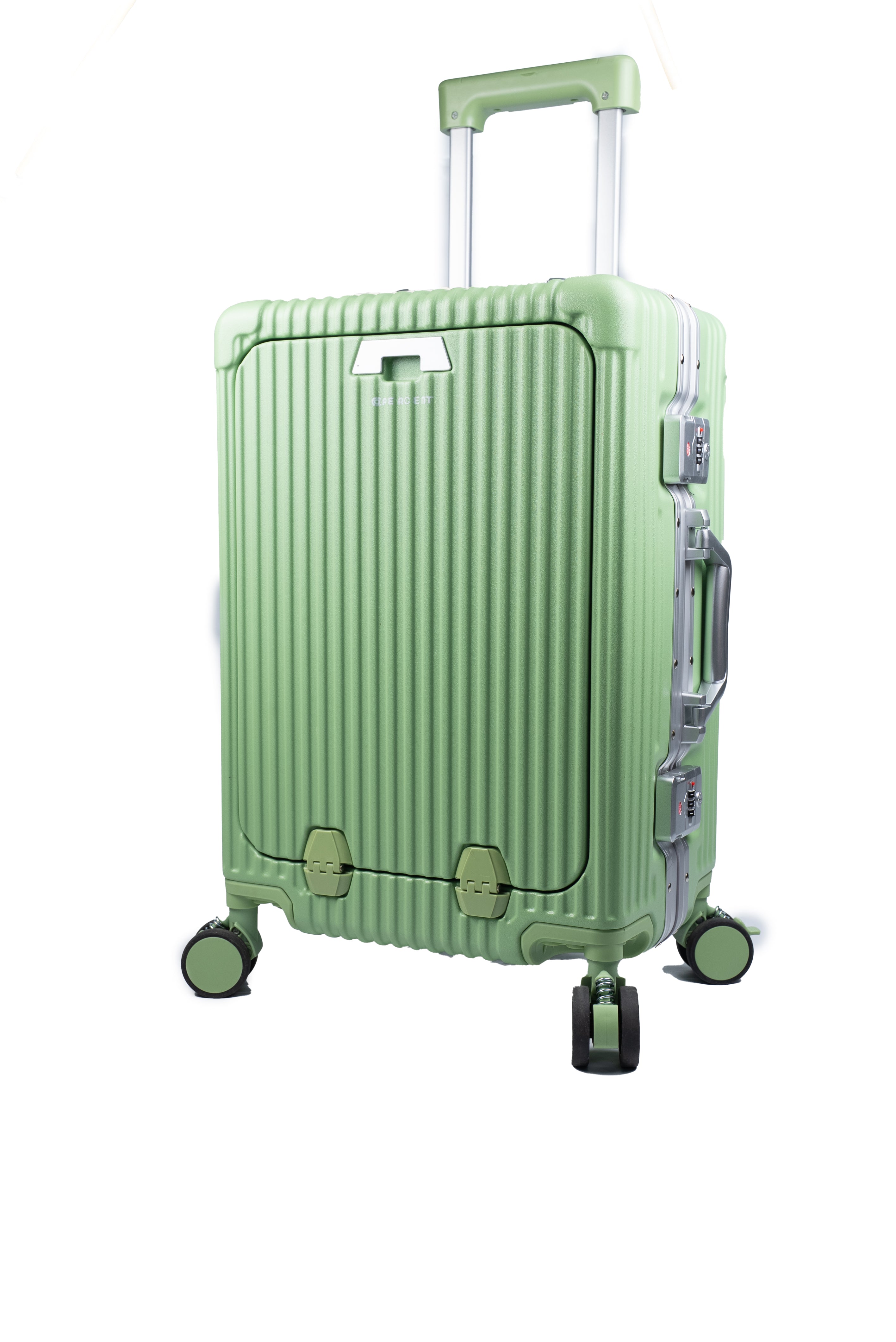 90 Percent 4 Wheels ABS Aluminum Frame 20 Inch Suitcase | Green
