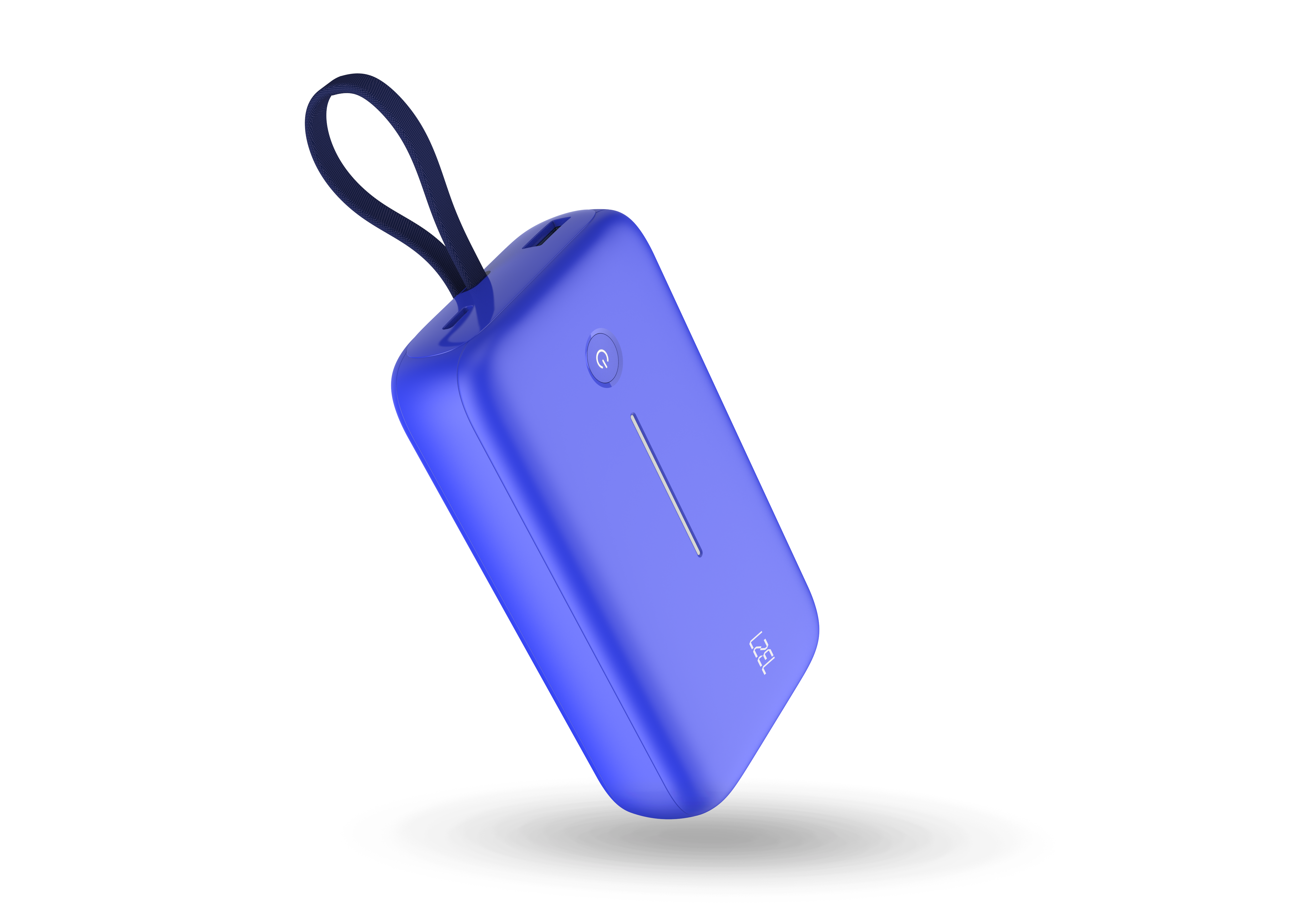 LZEL PrimeBrio Neo 20K Power Bank 30W – 20000mAh, Detachable Type-C Cable | Blue