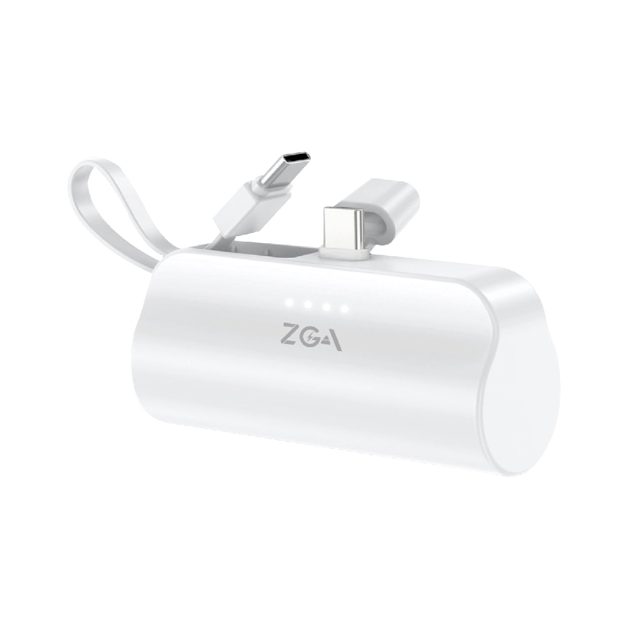 ZGA Mini Pocket Mobile Power Type-c Port White | DY09