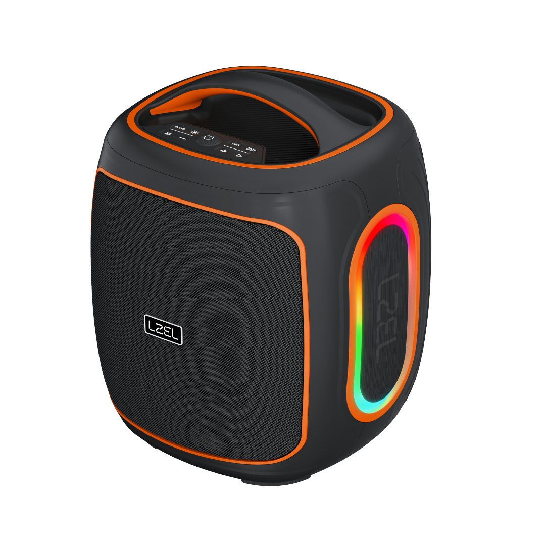 سماعة مقاومة للماء Lzel Aquilasonus A100 بتقنية البلوتوث، مع إضاءة RGB، بقدرة عالية 80 واط وبطارية بسعة 6000 مللي أمبير