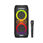 سماعة كاراوكي Lzel Aquilasonus A500 بتقنية البلوتوث، مع شاشة عرض LED، بقدرة عالية 80 واط وبطارية بسعة 6000 مللي أمبير