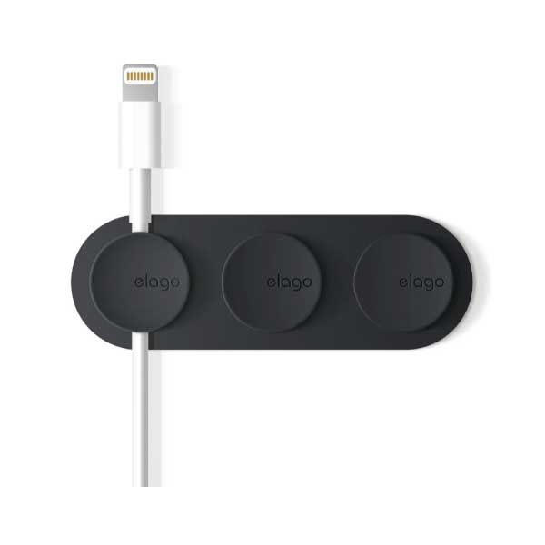 Elago Magnetic Cable Management Button - Black (ECABLE-MANAGE-BK)