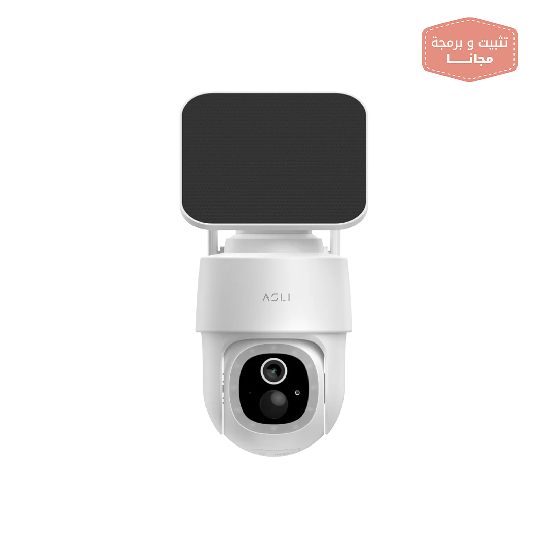 Asli Global EcoView Series - 4MP Solar-Powered Smart WIFI Security Camera
