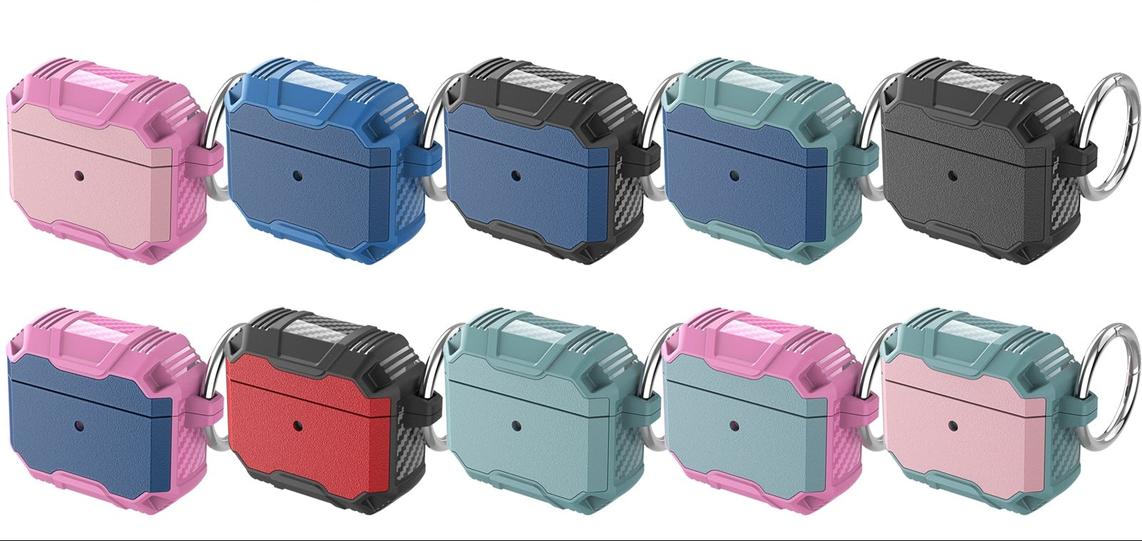 Airpods 3 Shockproof Case | Red / Black